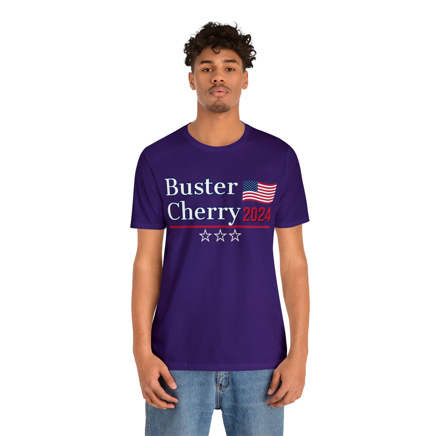 Buster Cherry Presidential Pun Unisex Jersey Short Sleeve Tee