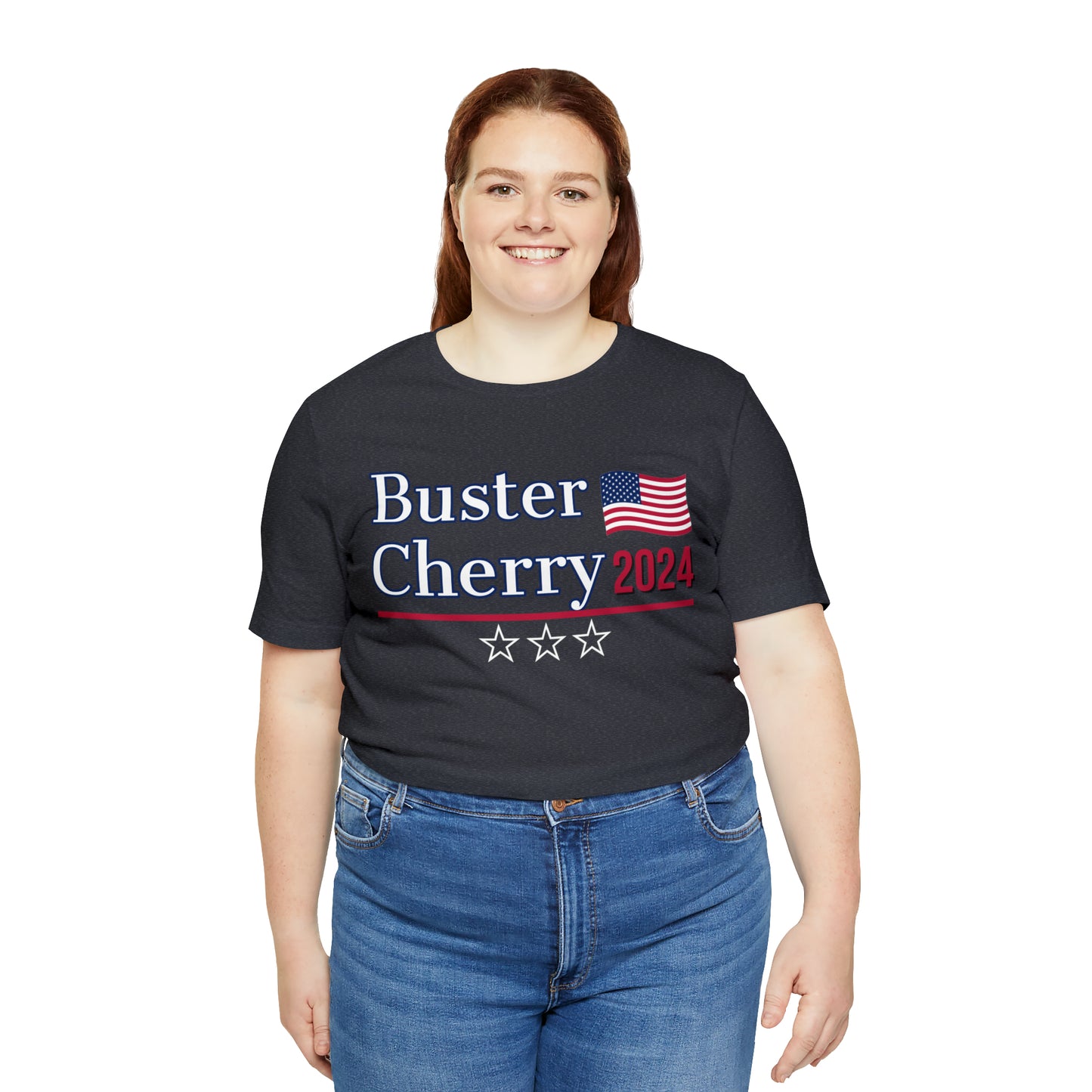 Buster Cherry Presidential Pun Unisex Jersey Short Sleeve Tee