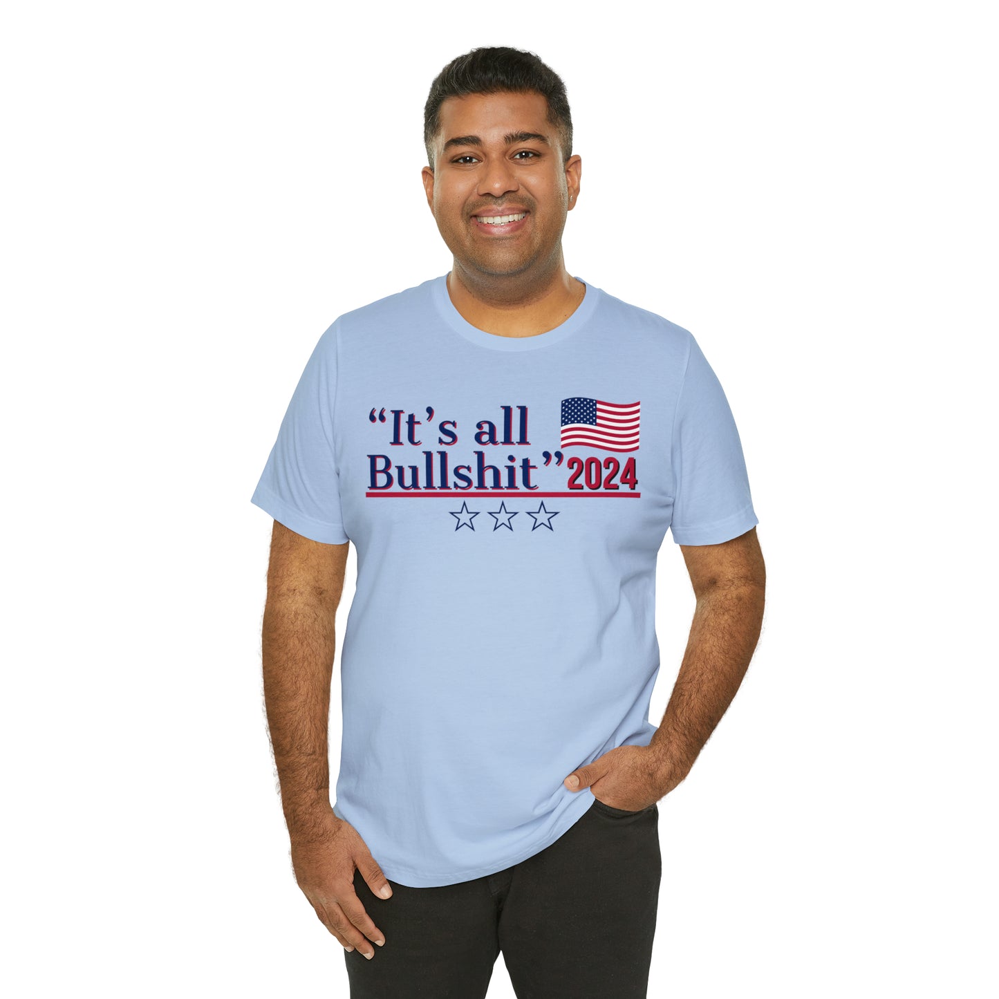 It’s All BS Presidential Pun Unisex Jersey Short Sleeve Tee