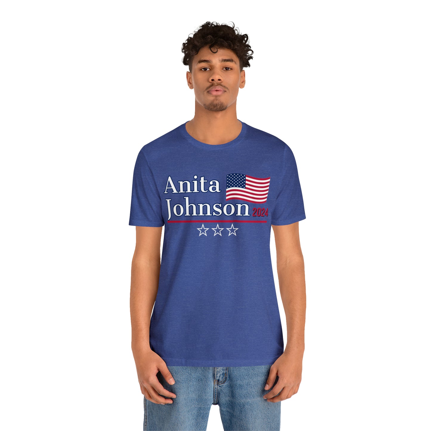 Anita Johnson Presidential Pun Unisex Jersey Short Sleeve Tee