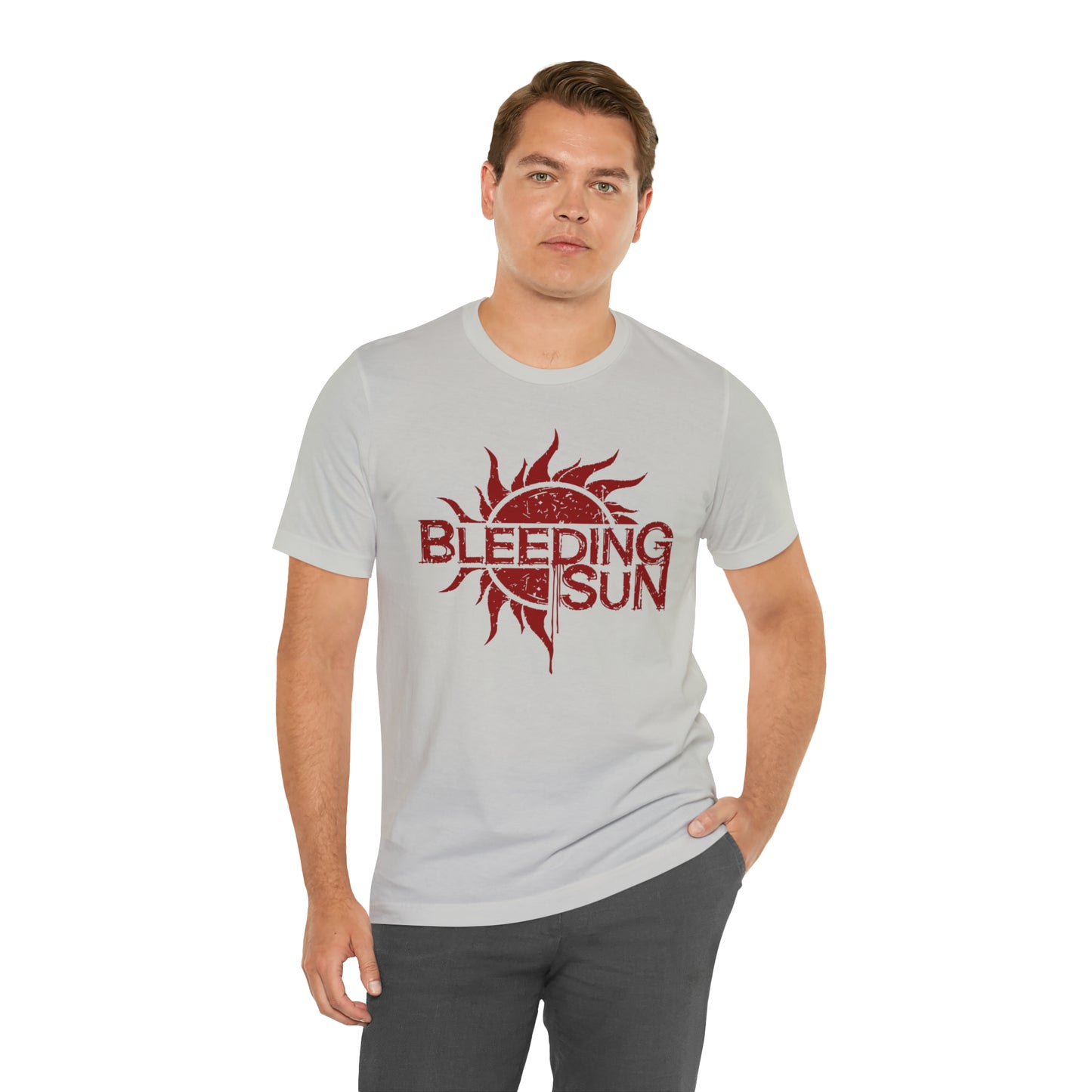 Bleeding Sun Red Logo Unisex Jersey Short Sleeve Tee