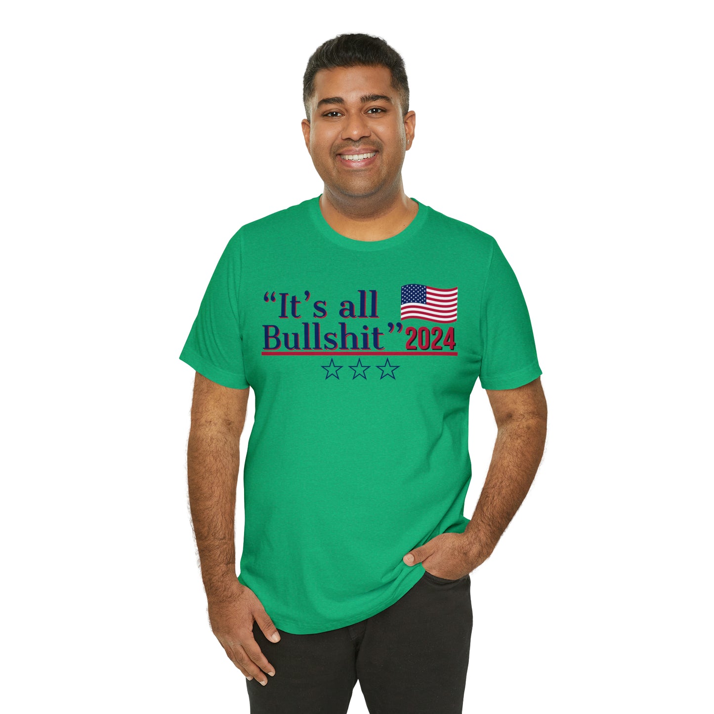 It’s All BS Presidential Pun Unisex Jersey Short Sleeve Tee