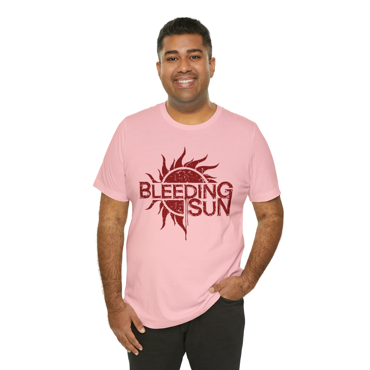 Bleeding Sun Red Logo Unisex Jersey Short Sleeve Tee