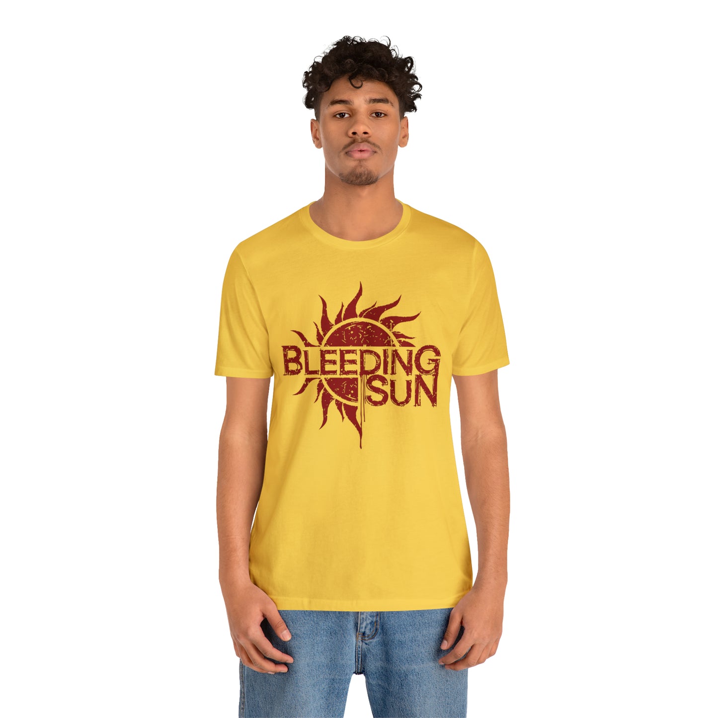 Bleeding Sun Red Logo Unisex Jersey Short Sleeve Tee