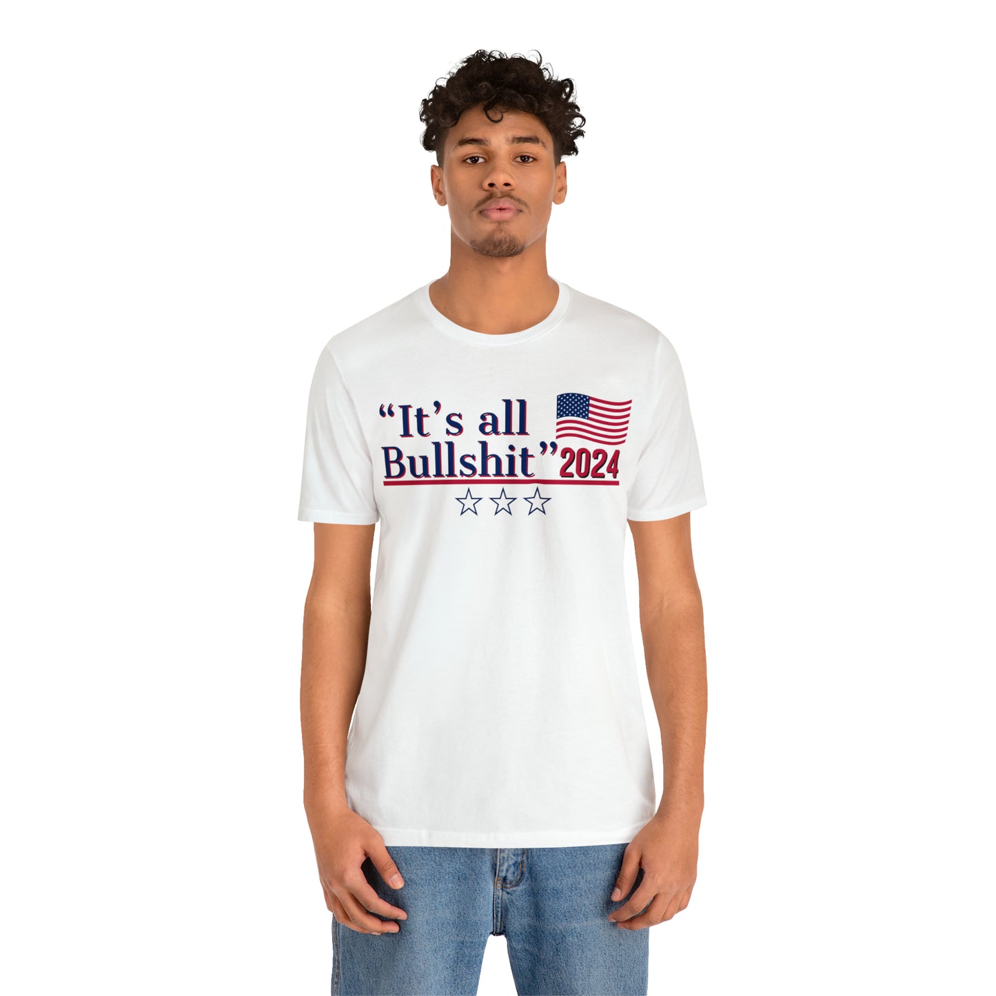 It’s All BS Presidential Pun Unisex Jersey Short Sleeve Tee