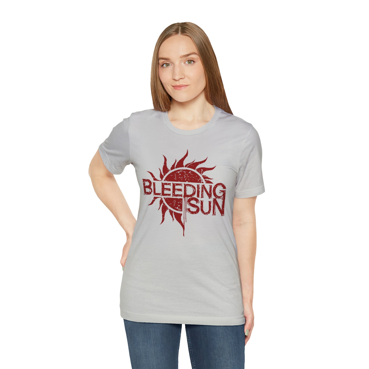 Bleeding Sun Red Logo Unisex Jersey Short Sleeve Tee