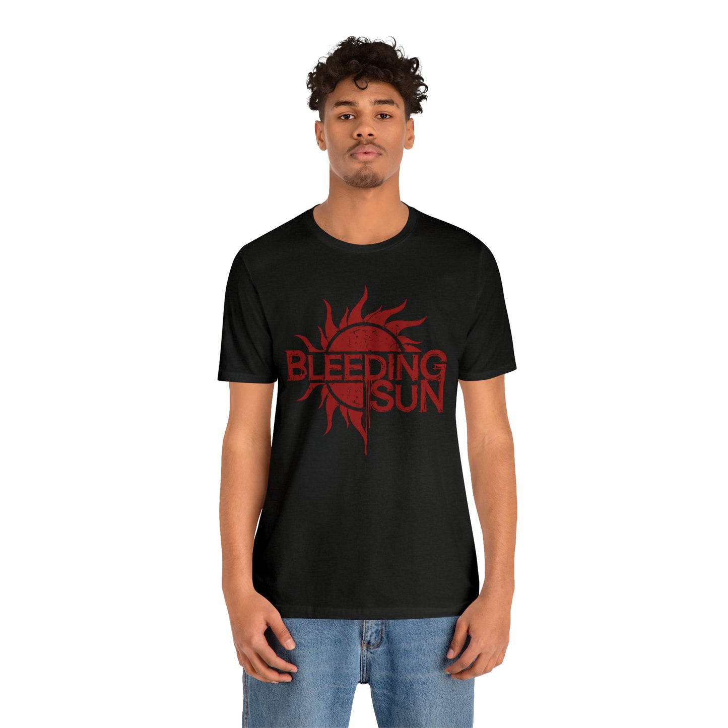 Bleeding Sun Red Logo Unisex Jersey Short Sleeve Tee