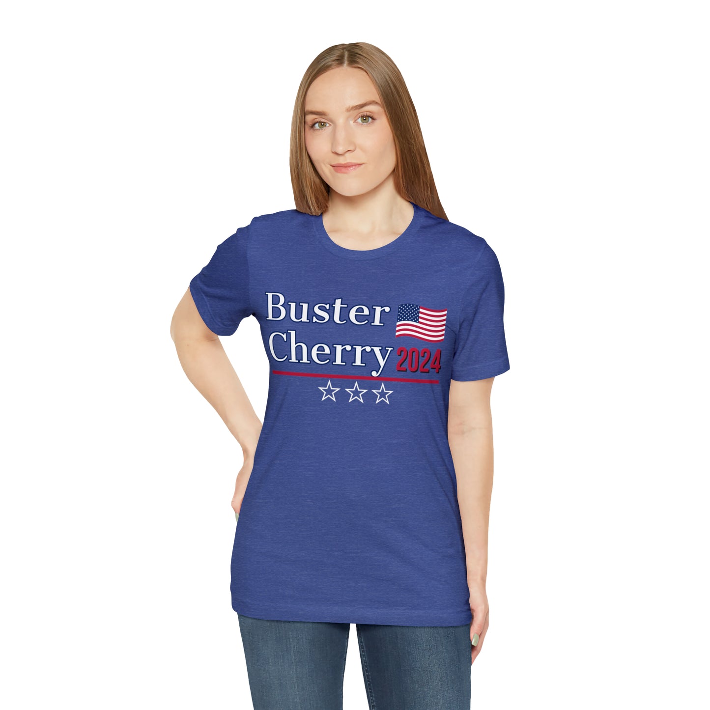 Buster Cherry Presidential Pun Unisex Jersey Short Sleeve Tee