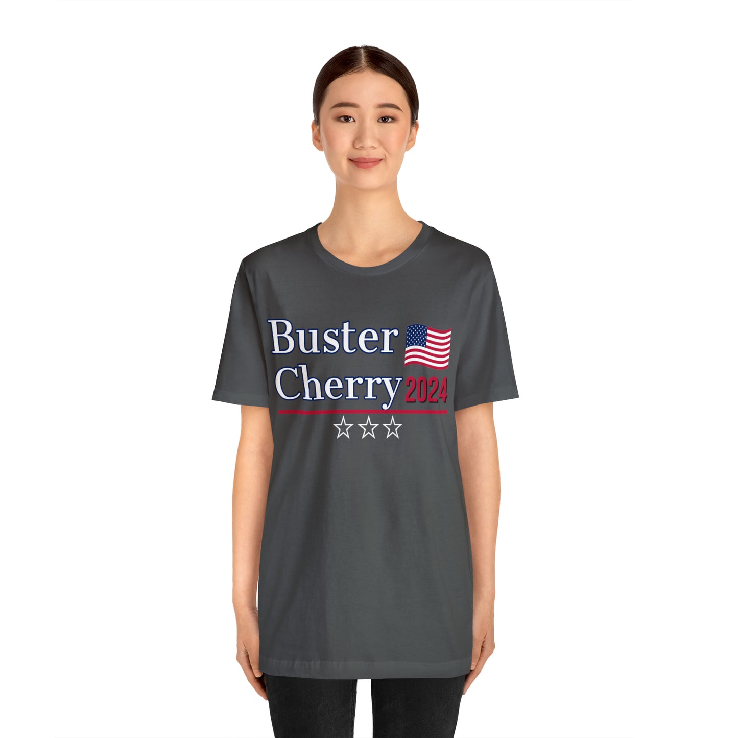 Buster Cherry Presidential Pun Unisex Jersey Short Sleeve Tee