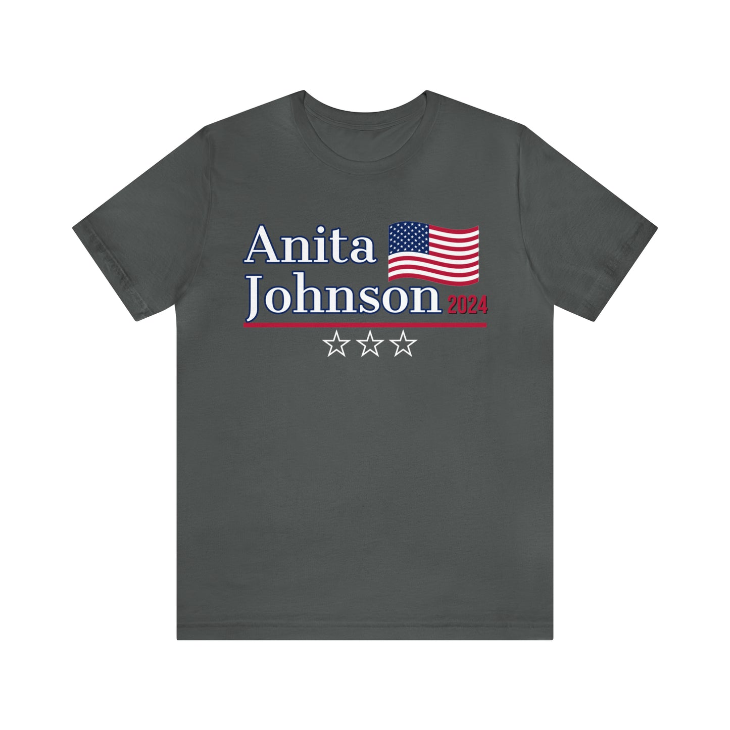 Anita Johnson Presidential Pun Unisex Jersey Short Sleeve Tee