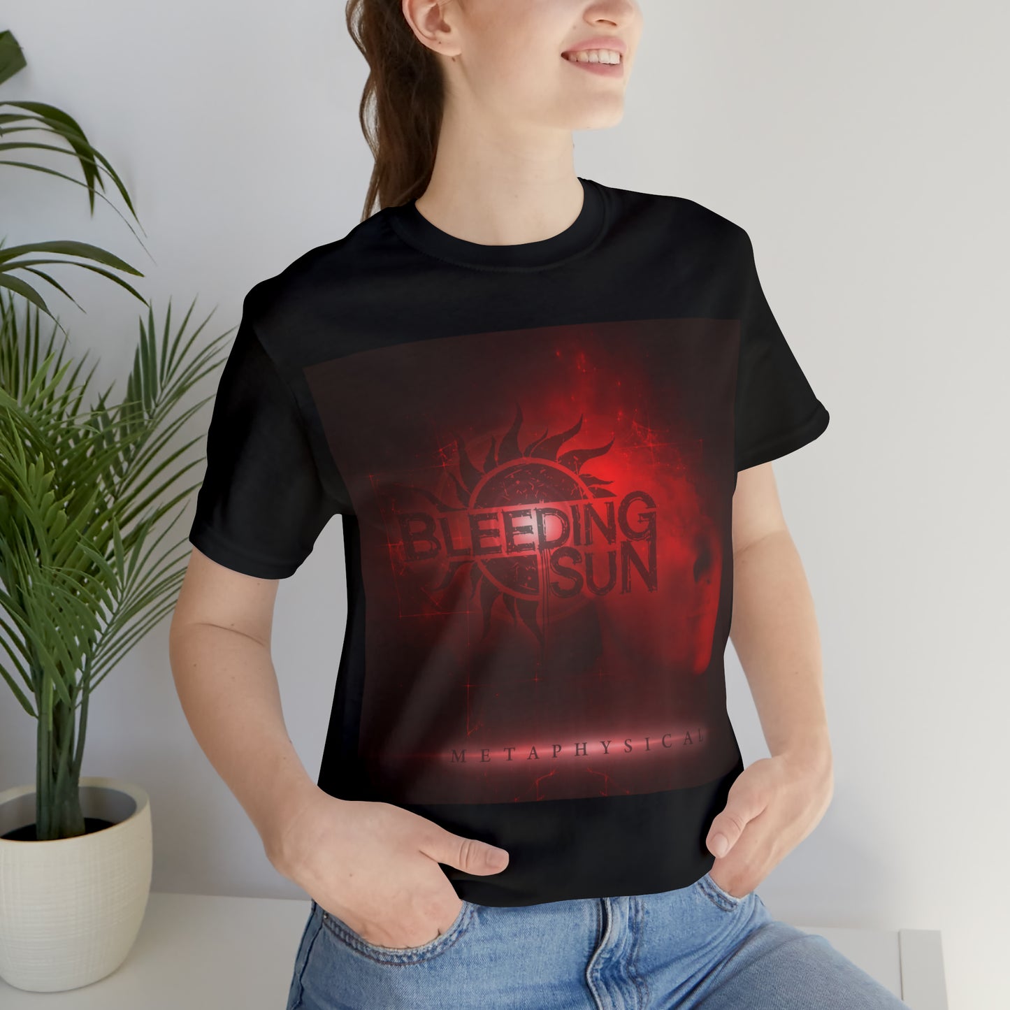 Bleeding Sun Metaphysical Album Unisex Jersey Short Sleeve Tee