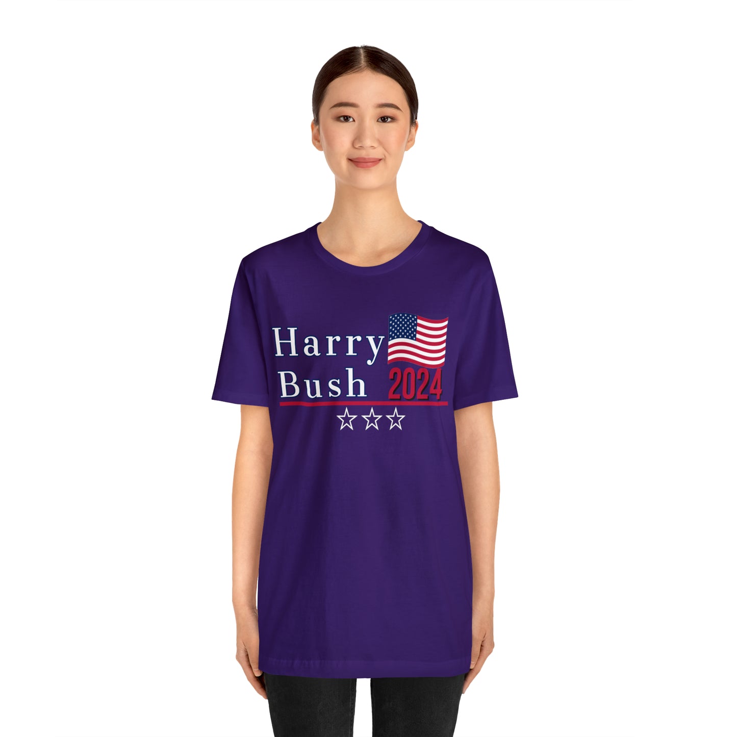 Harry Bush Presidential Pun Unisex Jersey Short Sleeve Tee