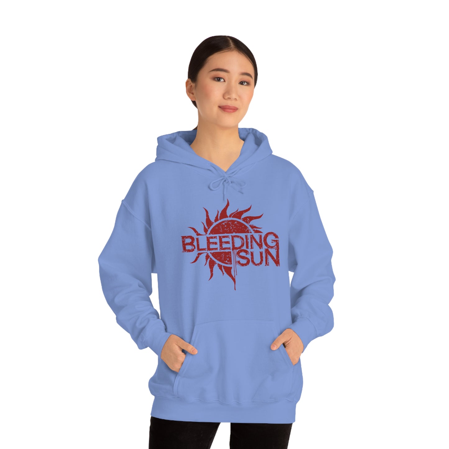 Bleeding Sun Red Logo Unisex Heavy Blend™ Hooded Sweatshirt