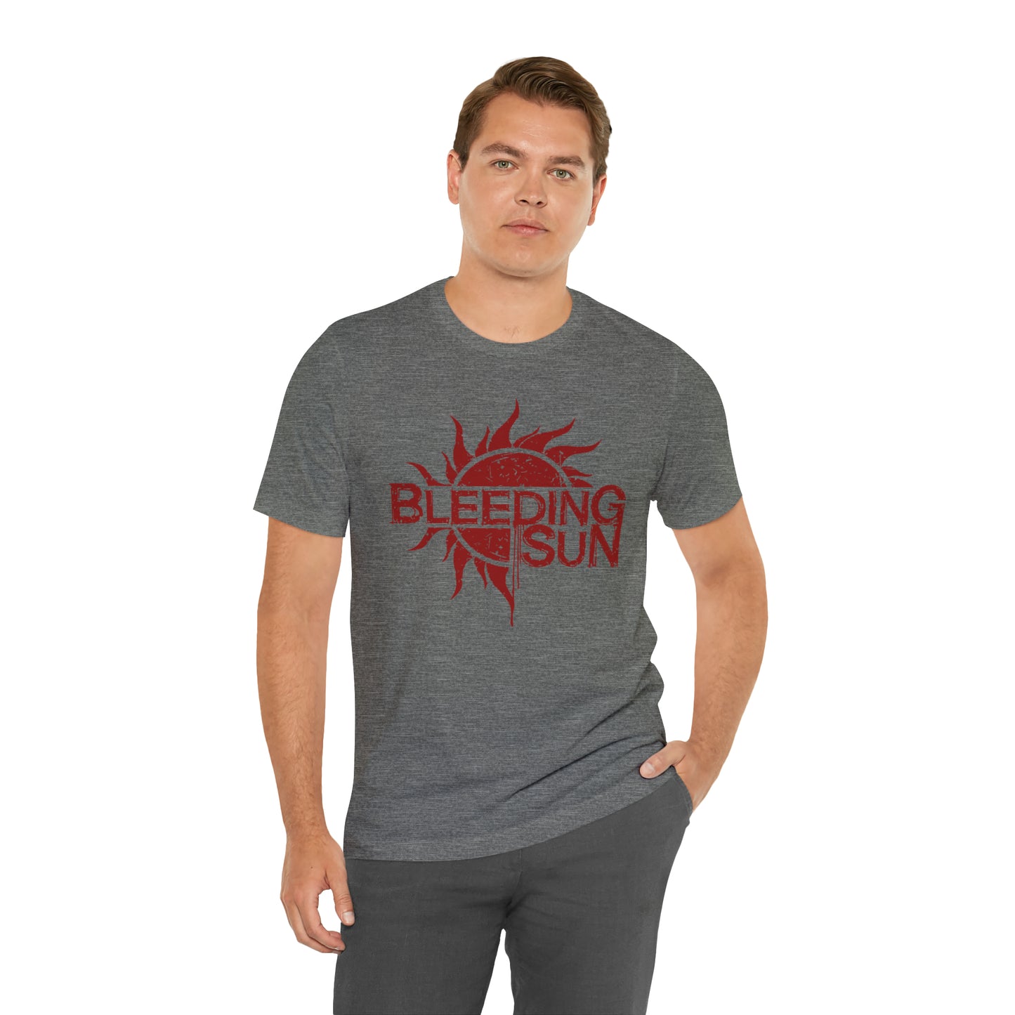 Bleeding Sun Red Logo Unisex Jersey Short Sleeve Tee