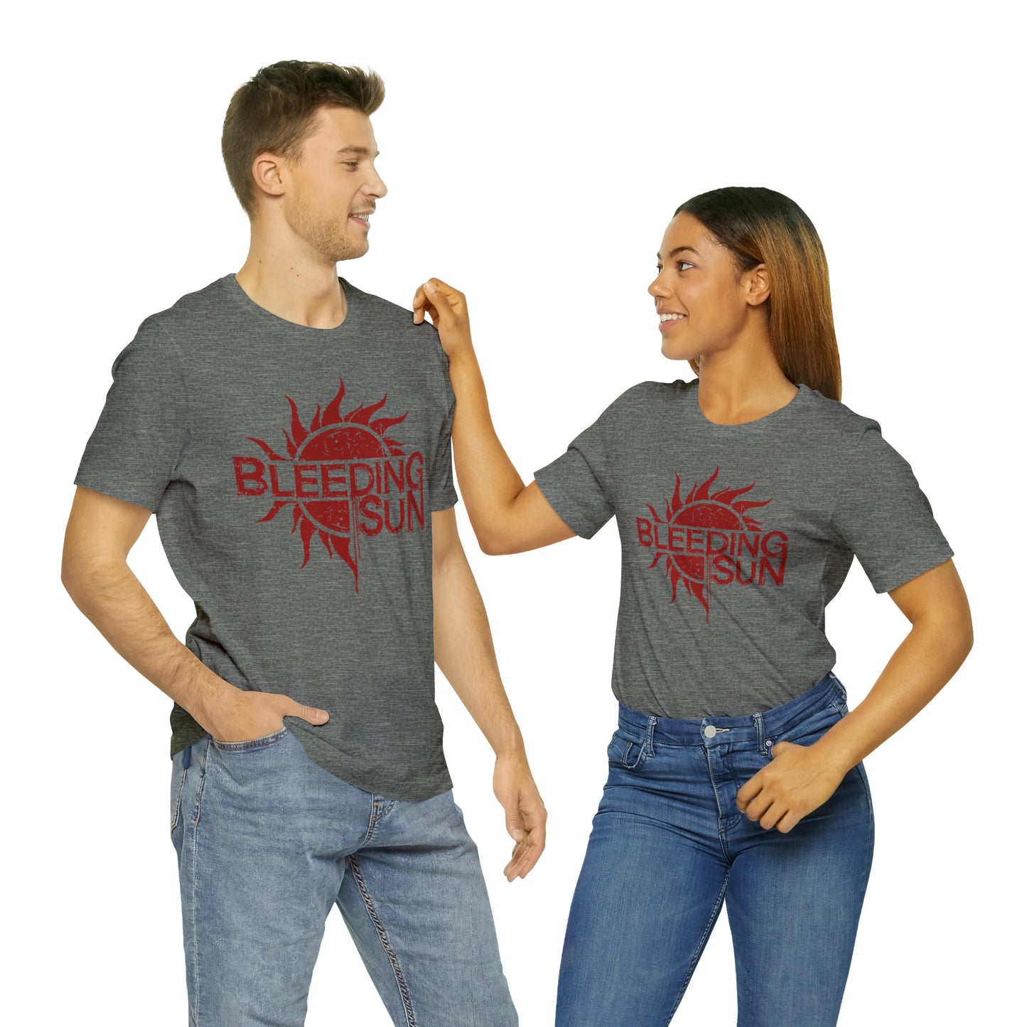 Bleeding Sun Red Logo Unisex Jersey Short Sleeve Tee