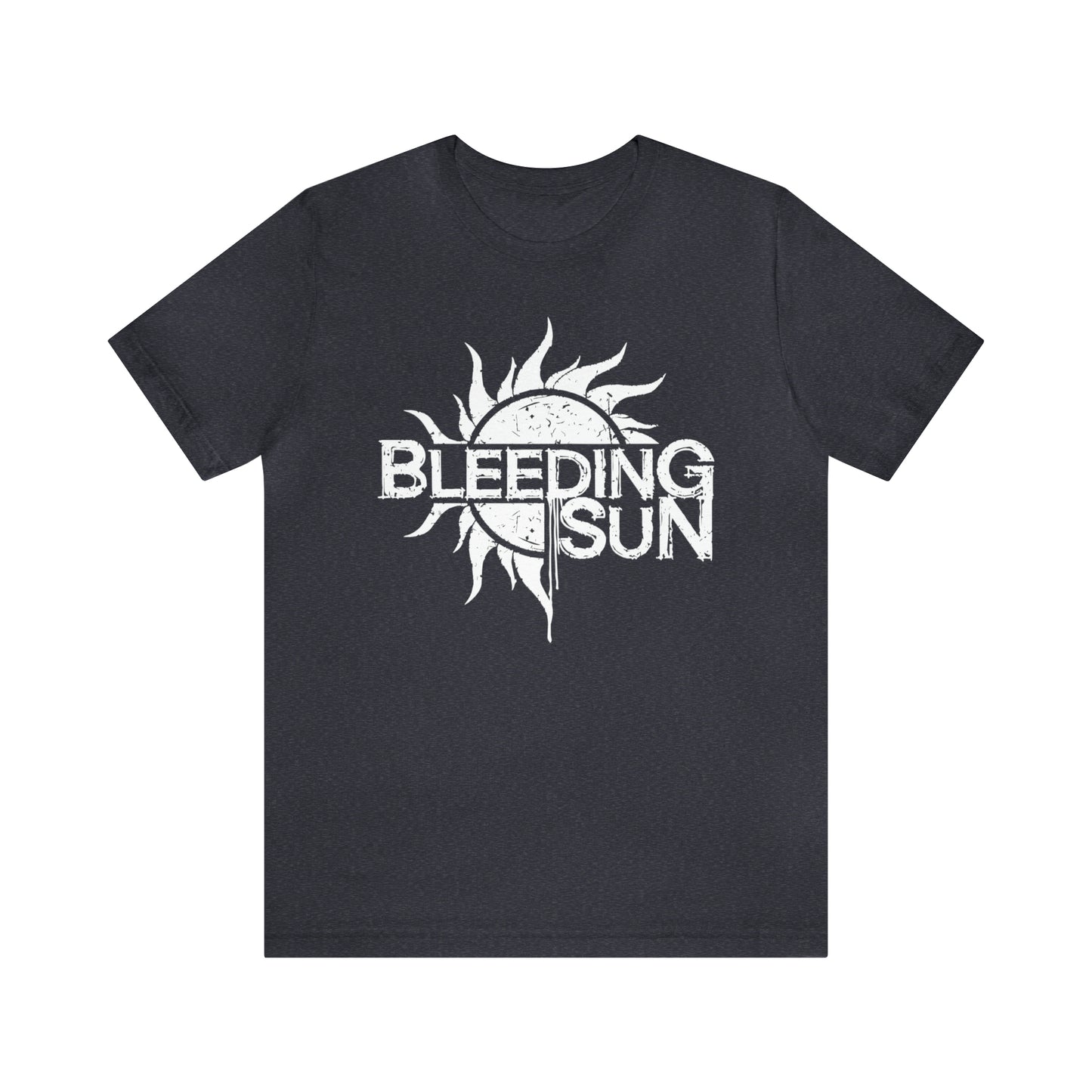 Bleeding Sun White Logo Unisex Jersey Short Sleeve Tee