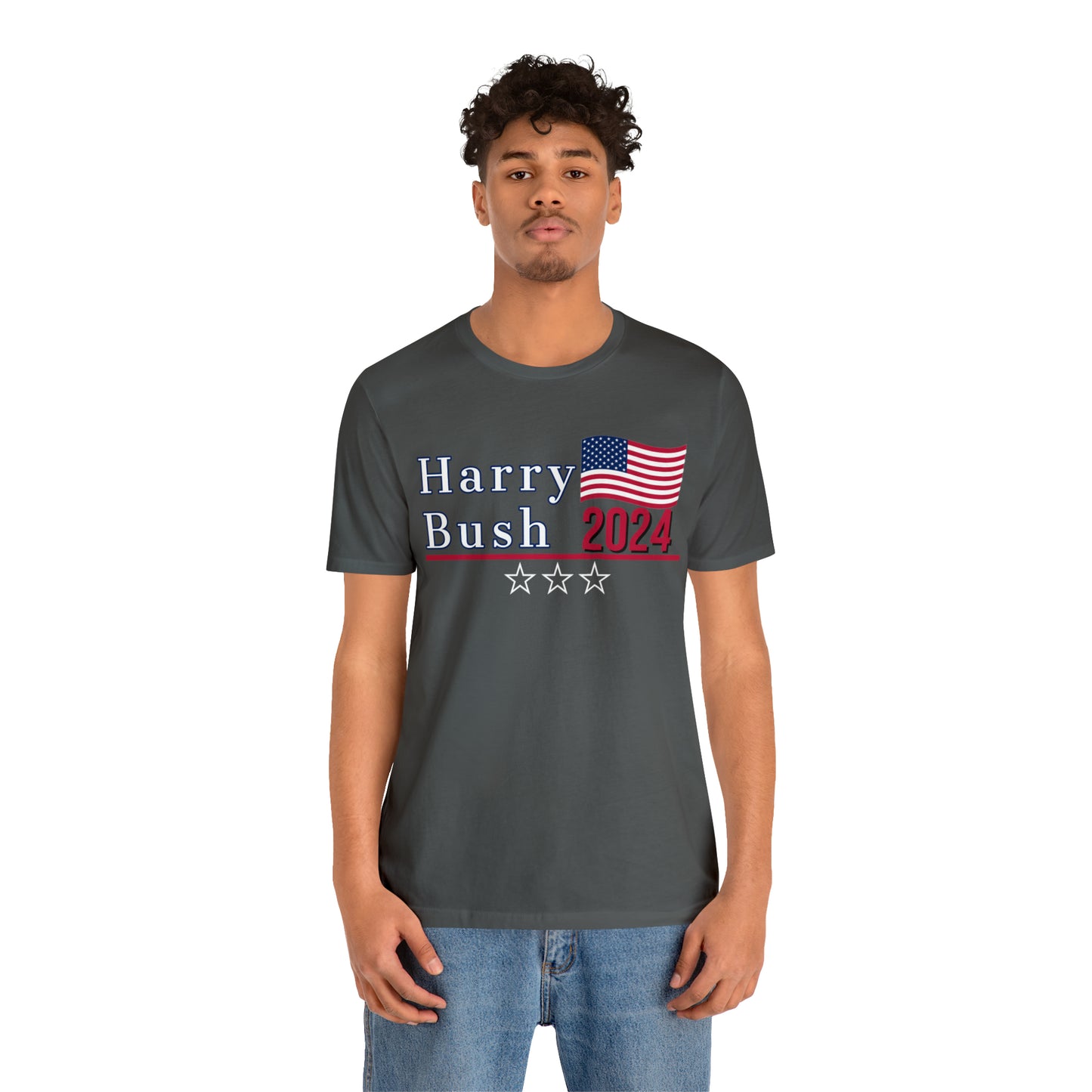 Harry Bush Presidential Pun Unisex Jersey Short Sleeve Tee