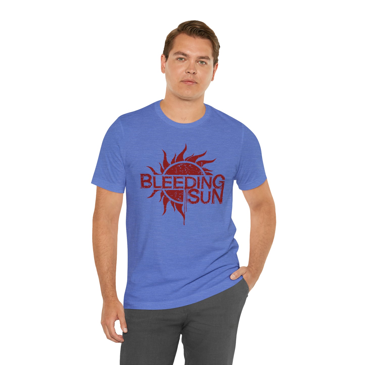 Bleeding Sun Red Logo Unisex Jersey Short Sleeve Tee