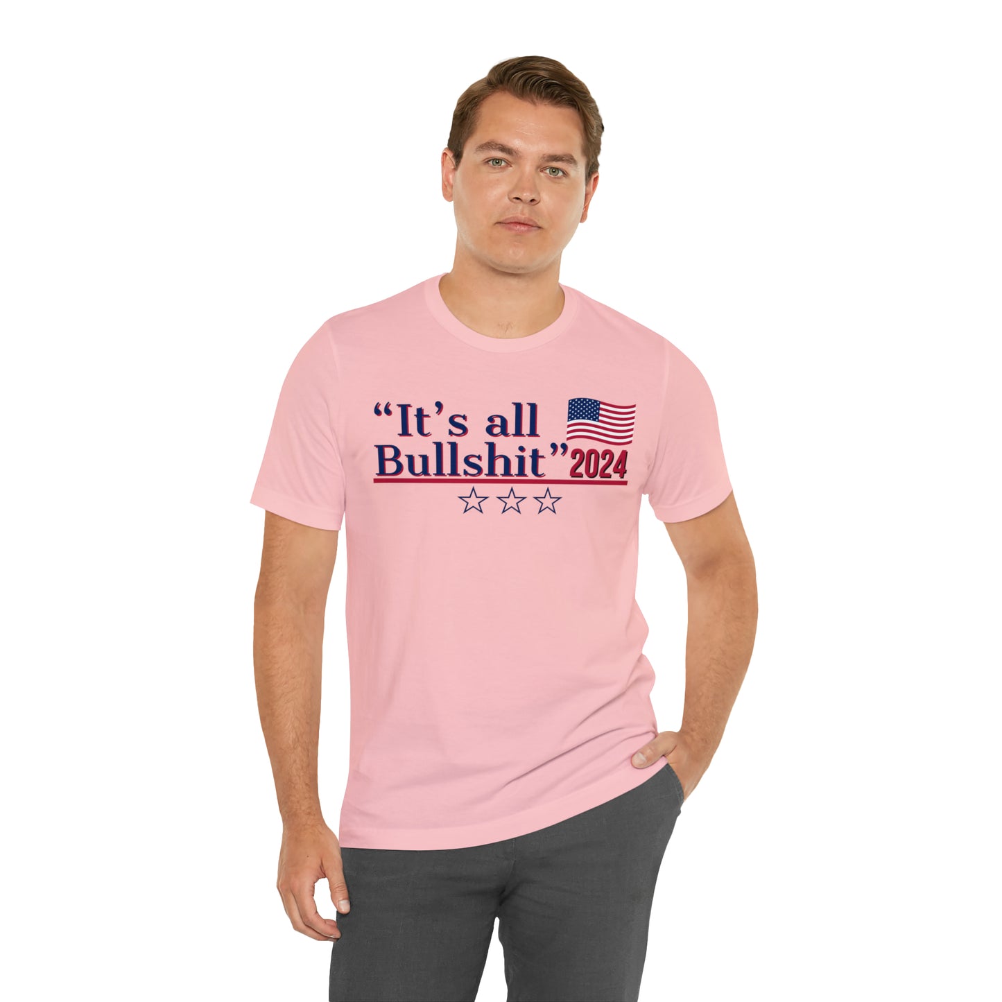 It’s All BS Presidential Pun Unisex Jersey Short Sleeve Tee