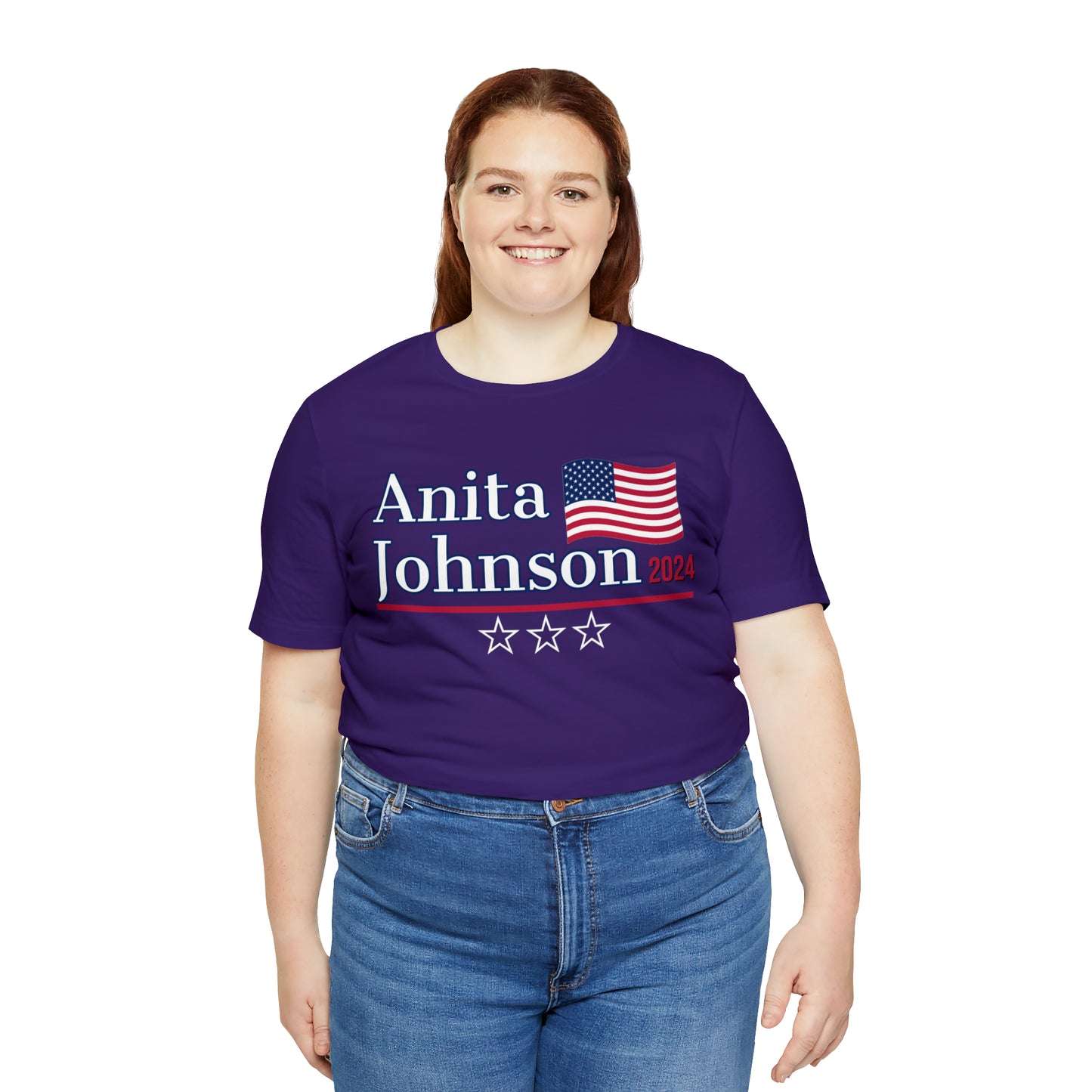 Anita Johnson Presidential Pun Unisex Jersey Short Sleeve Tee