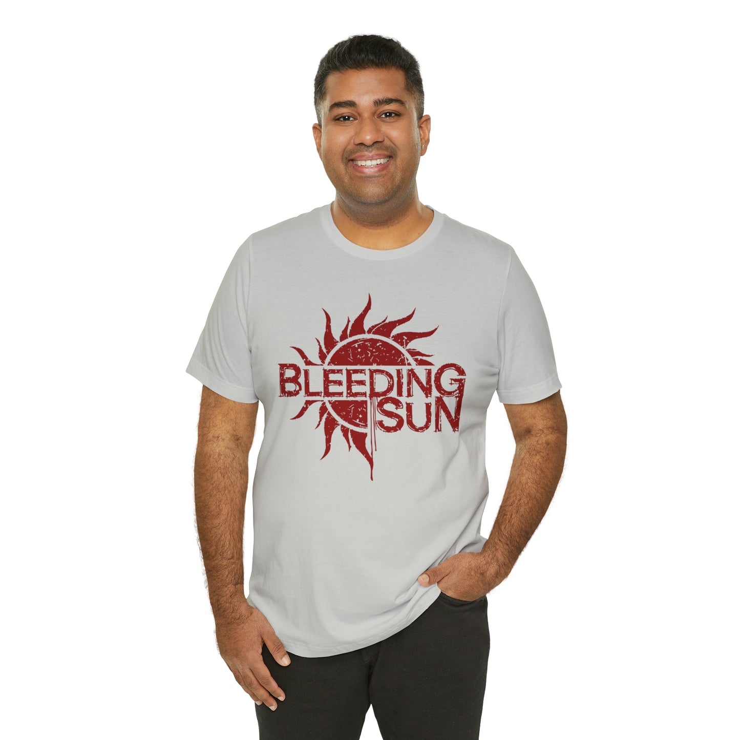 Bleeding Sun Red Logo Unisex Jersey Short Sleeve Tee