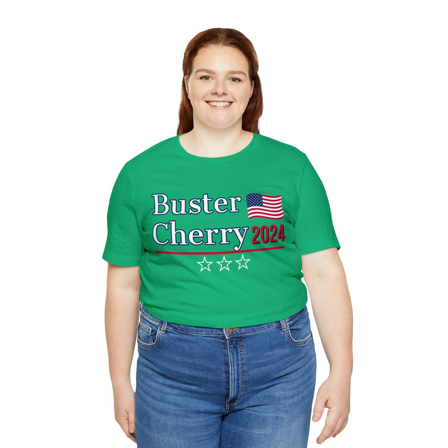 Buster Cherry Presidential Pun Unisex Jersey Short Sleeve Tee