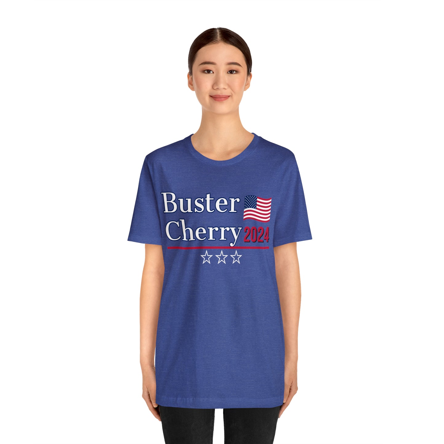 Buster Cherry Presidential Pun Unisex Jersey Short Sleeve Tee