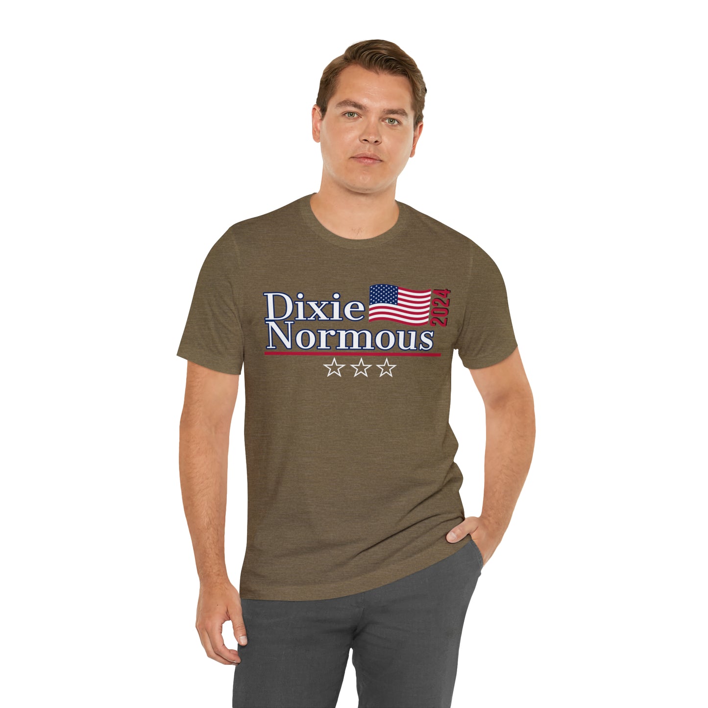 Dixie Normous Presidential Pun Unisex Jersey Short Sleeve Tee