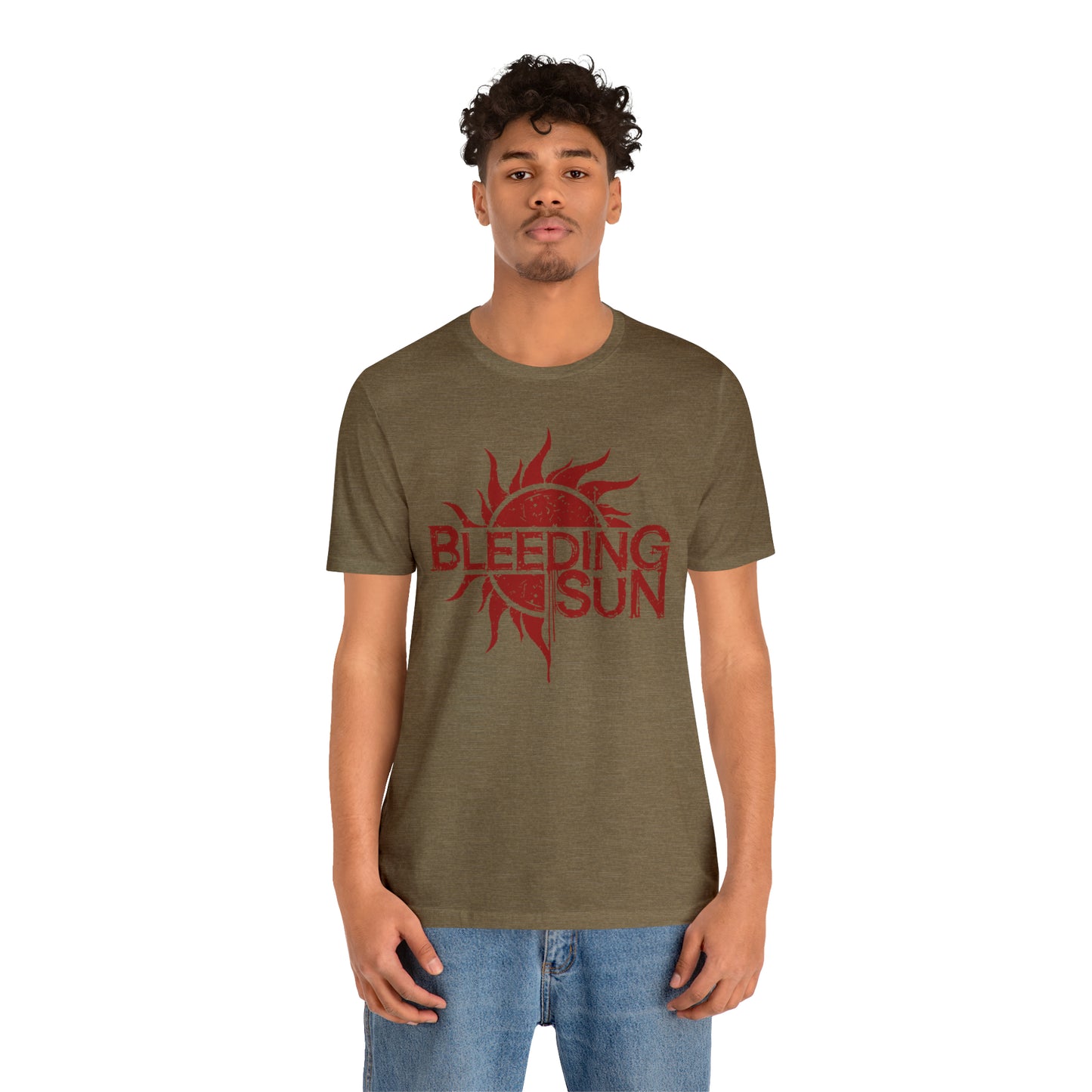 Bleeding Sun Red Logo Unisex Jersey Short Sleeve Tee