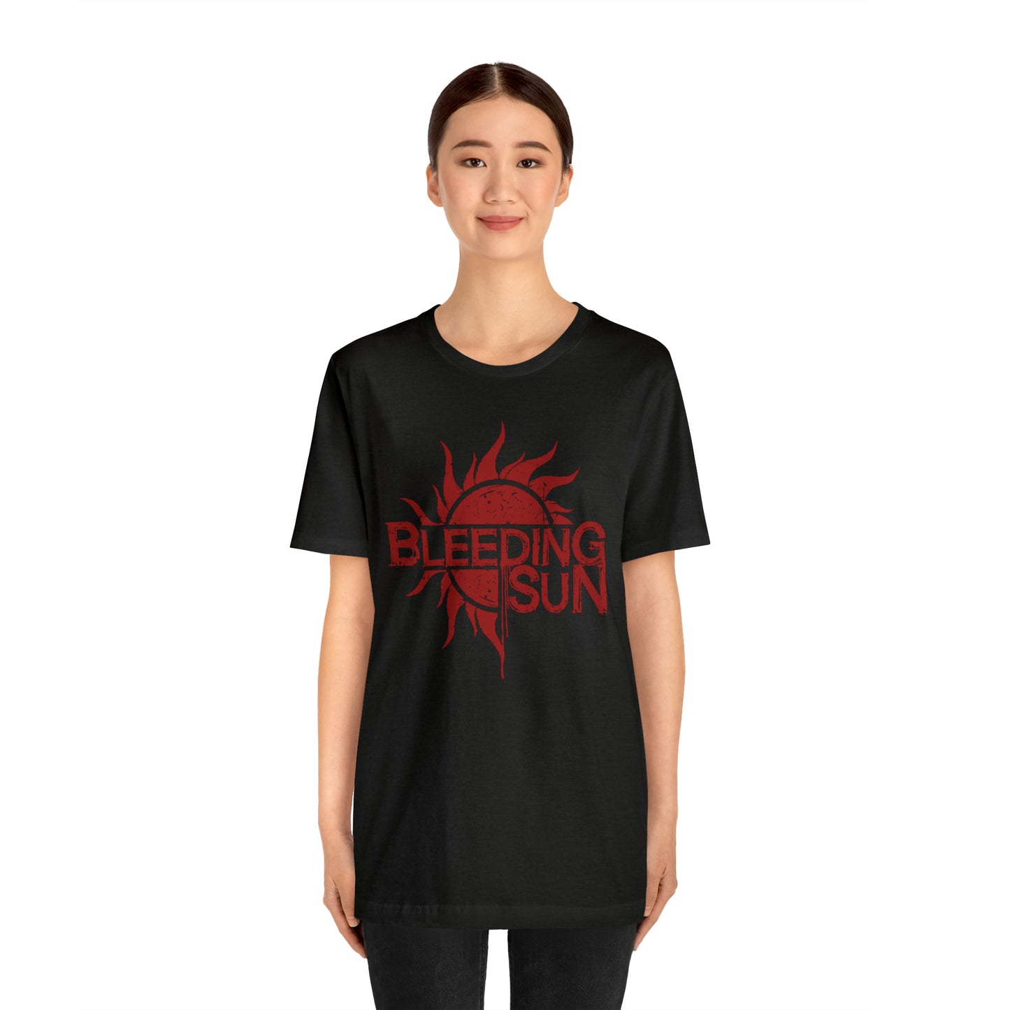 Bleeding Sun Red Logo Unisex Jersey Short Sleeve Tee