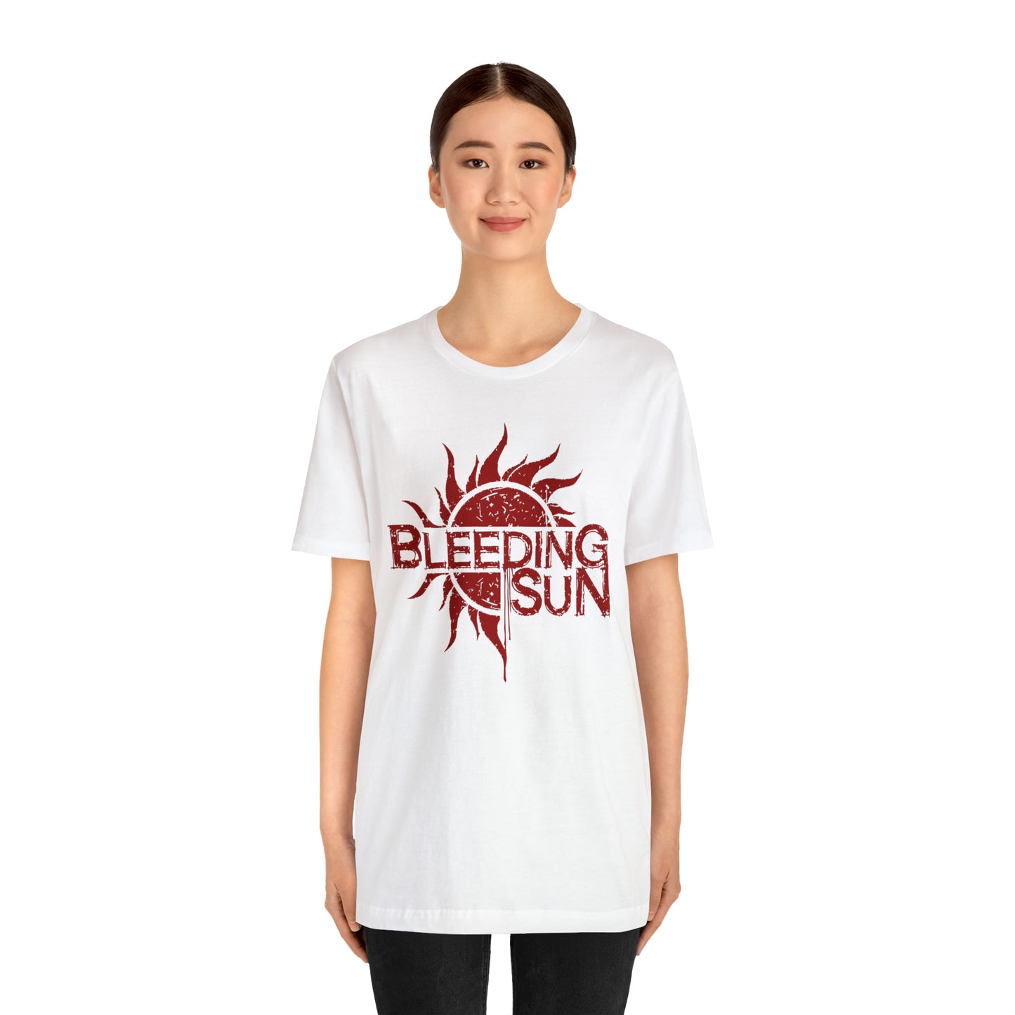 Bleeding Sun Red Logo Unisex Jersey Short Sleeve Tee