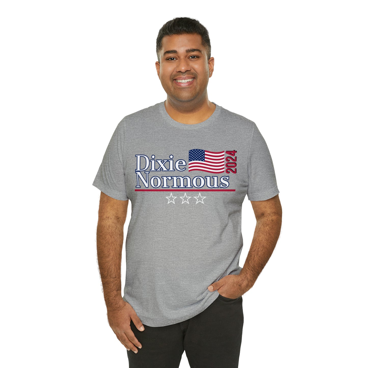 Dixie Normous Presidential Pun Unisex Jersey Short Sleeve Tee