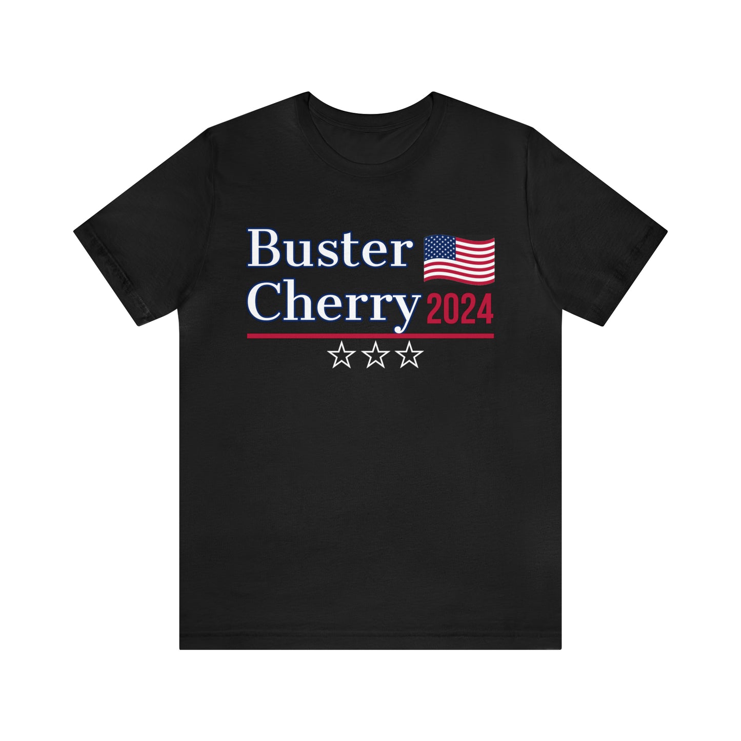 Buster Cherry Presidential Pun Unisex Jersey Short Sleeve Tee