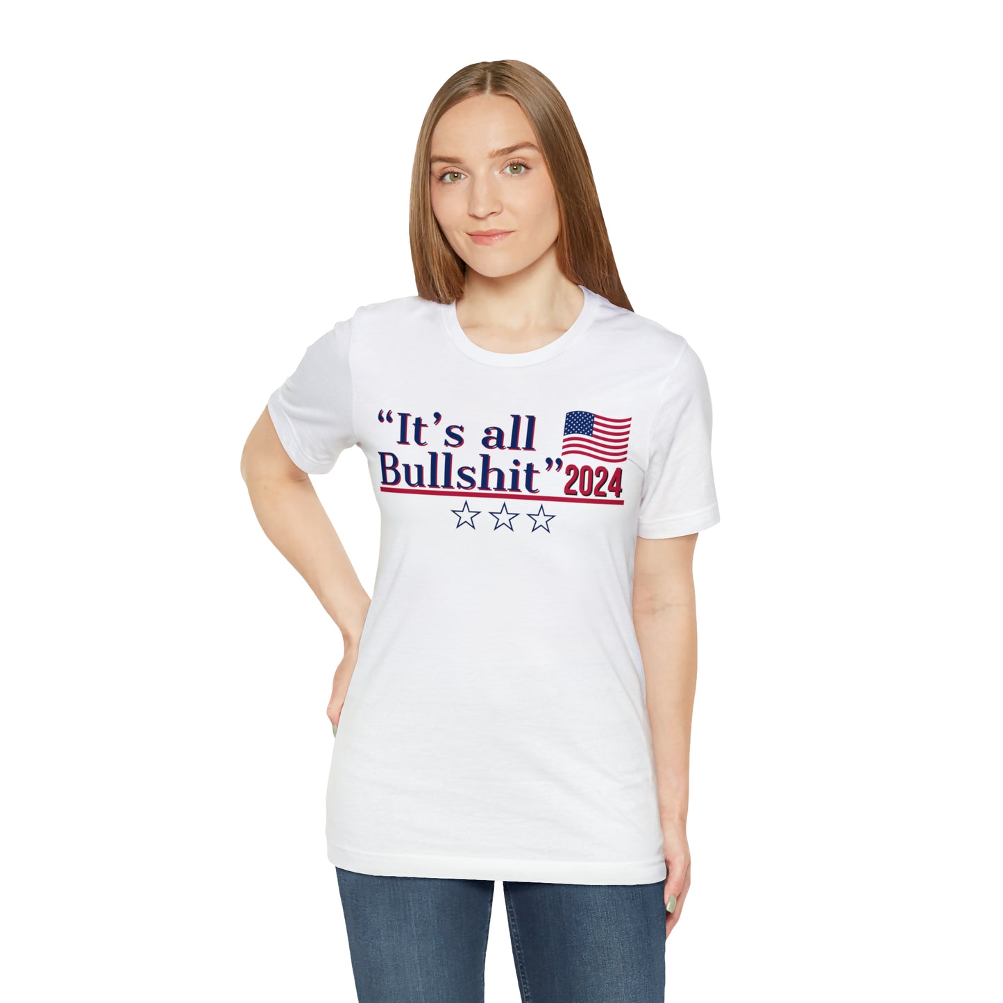 It’s All BS Presidential Pun Unisex Jersey Short Sleeve Tee