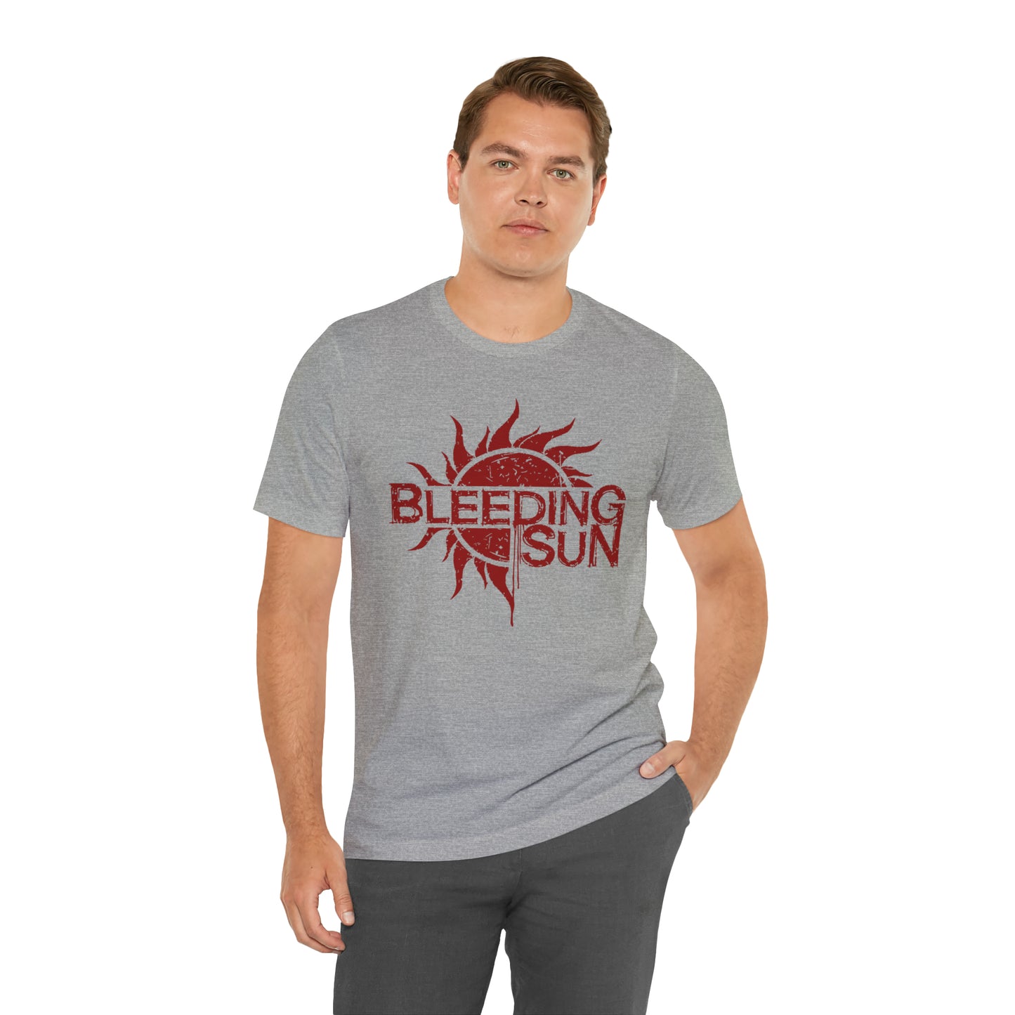 Bleeding Sun Red Logo Unisex Jersey Short Sleeve Tee