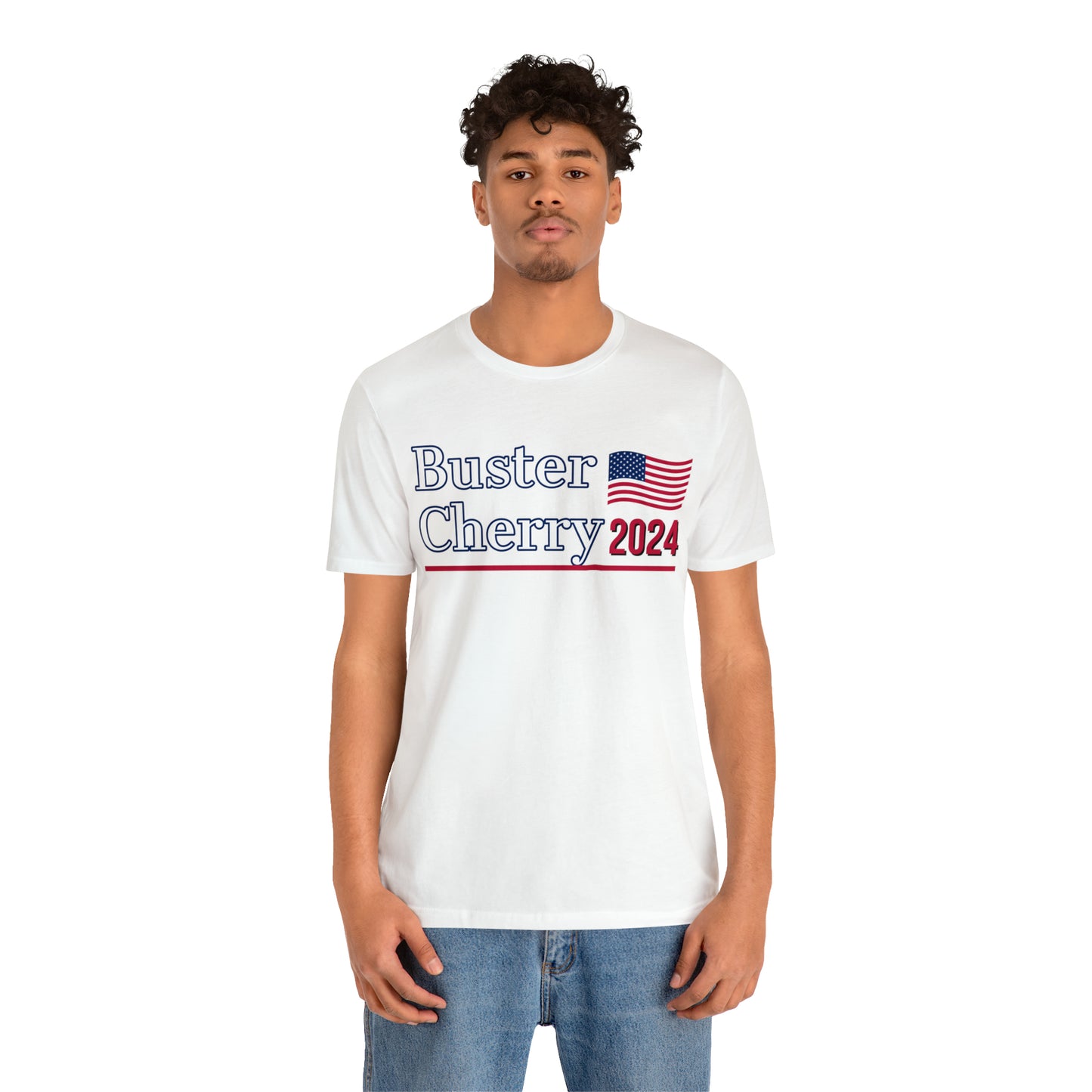 Buster Cherry Presidential Pun Unisex Jersey Short Sleeve Tee