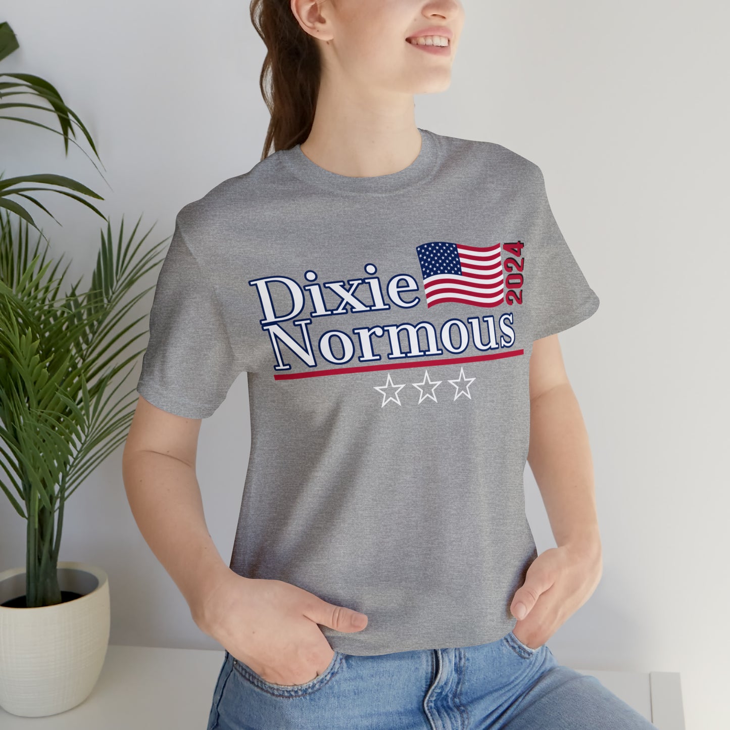 Dixie Normous Presidential Pun Unisex Jersey Short Sleeve Tee