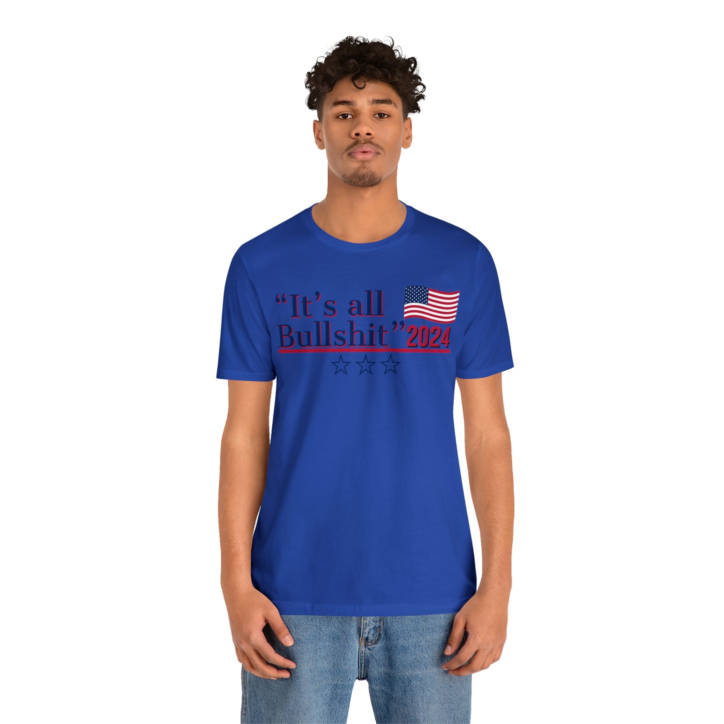 It’s All BS Presidential Pun Unisex Jersey Short Sleeve Tee