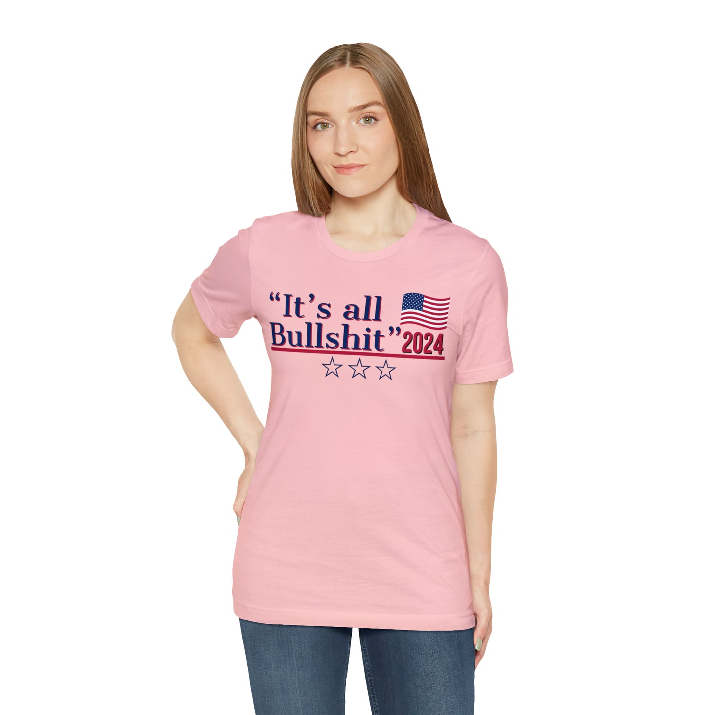 It’s All BS Presidential Pun Unisex Jersey Short Sleeve Tee