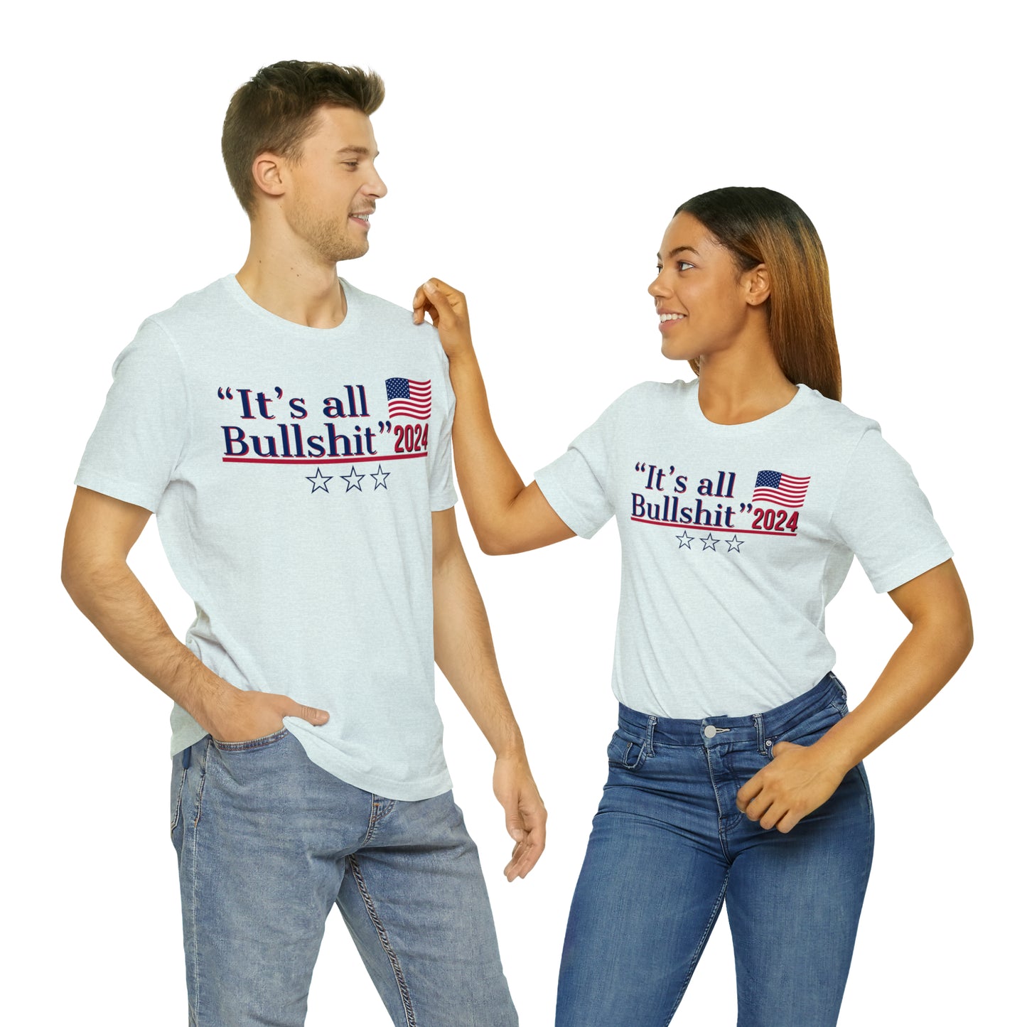 It’s All BS Presidential Pun Unisex Jersey Short Sleeve Tee