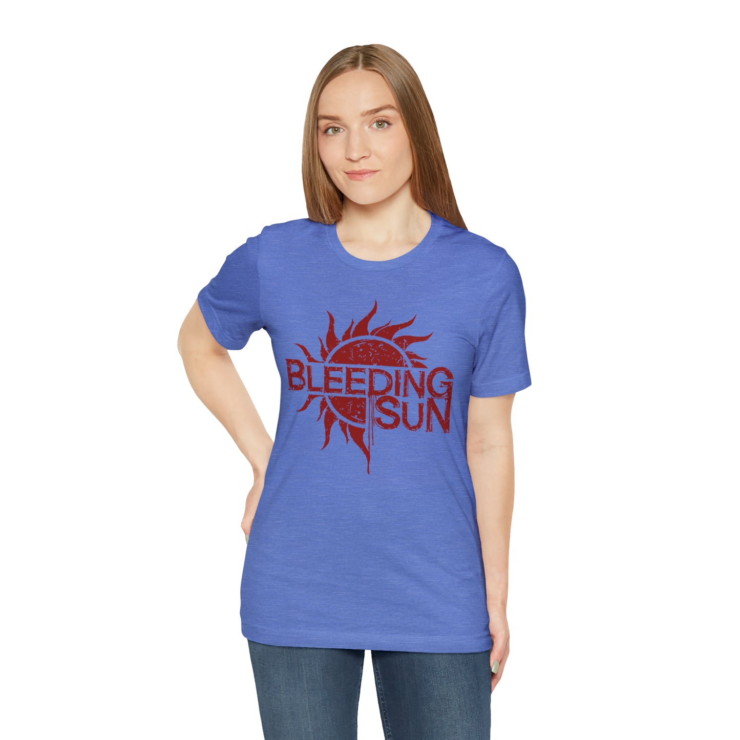 Bleeding Sun Red Logo Unisex Jersey Short Sleeve Tee