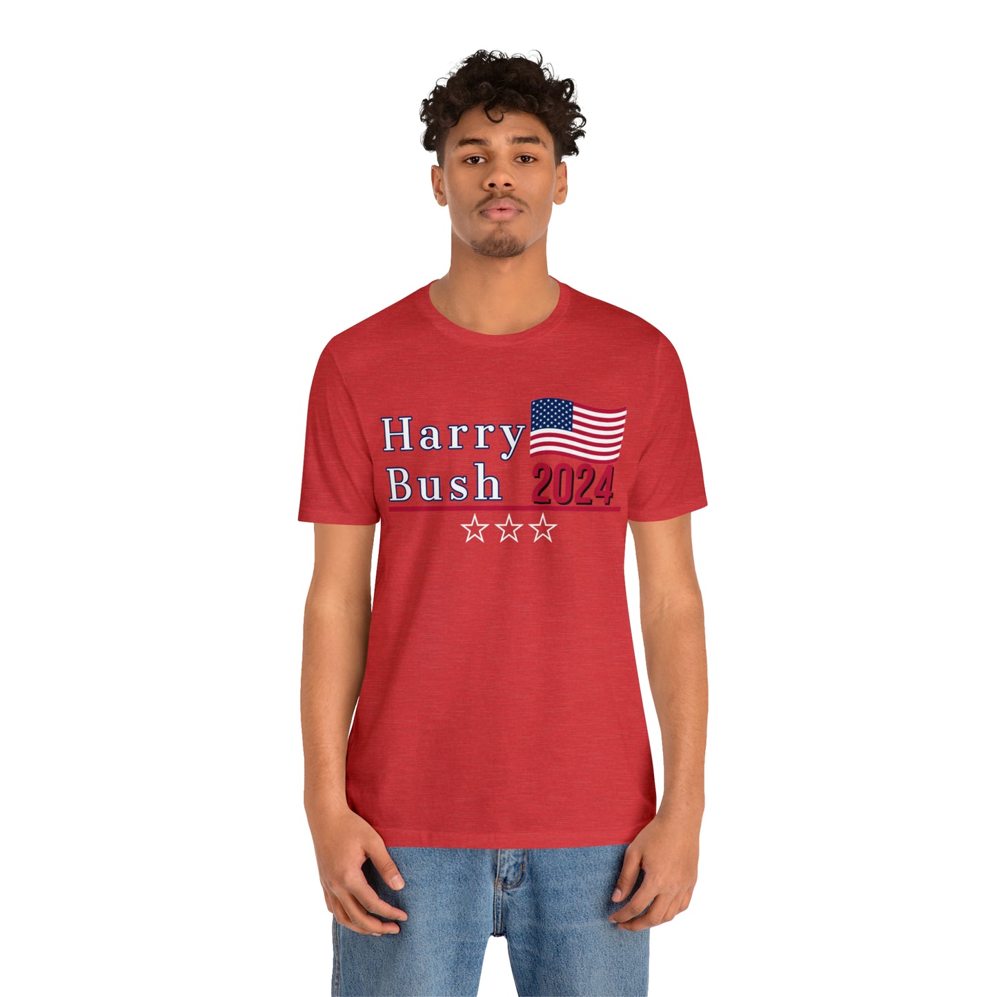 Harry Bush Presidential Pun Unisex Jersey Short Sleeve Tee