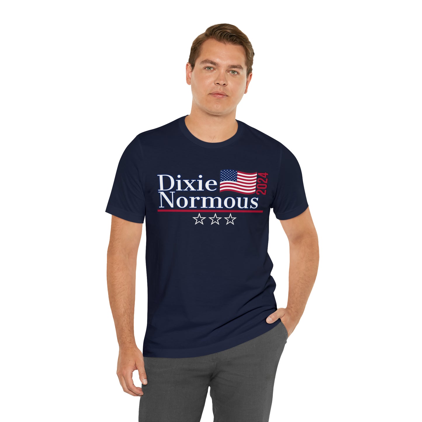 Dixie Normous Presidential Pun Unisex Jersey Short Sleeve Tee