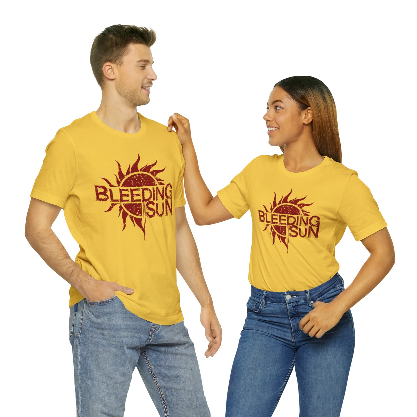 Bleeding Sun Red Logo Unisex Jersey Short Sleeve Tee