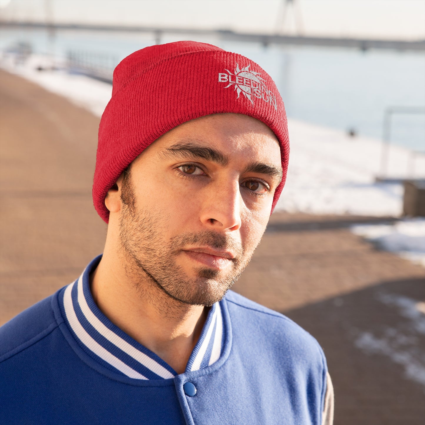 Bleeding Sun Knit Beanie