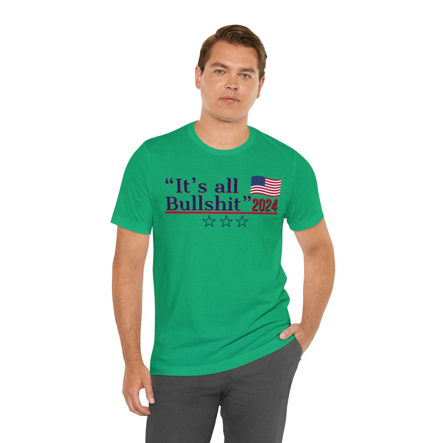 It’s All BS Presidential Pun Unisex Jersey Short Sleeve Tee