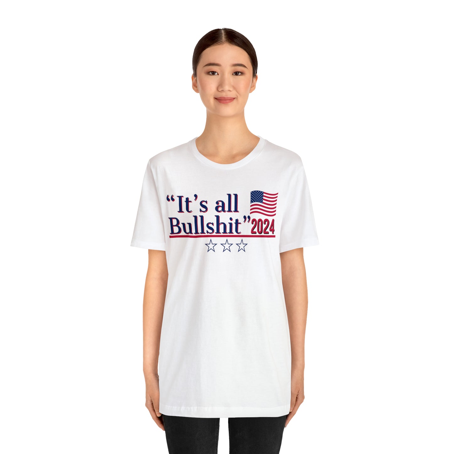 It’s All BS Presidential Pun Unisex Jersey Short Sleeve Tee