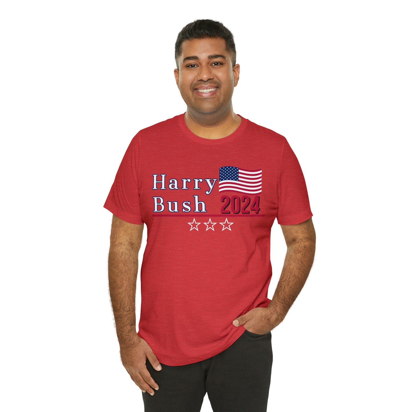 Harry Bush Presidential Pun Unisex Jersey Short Sleeve Tee