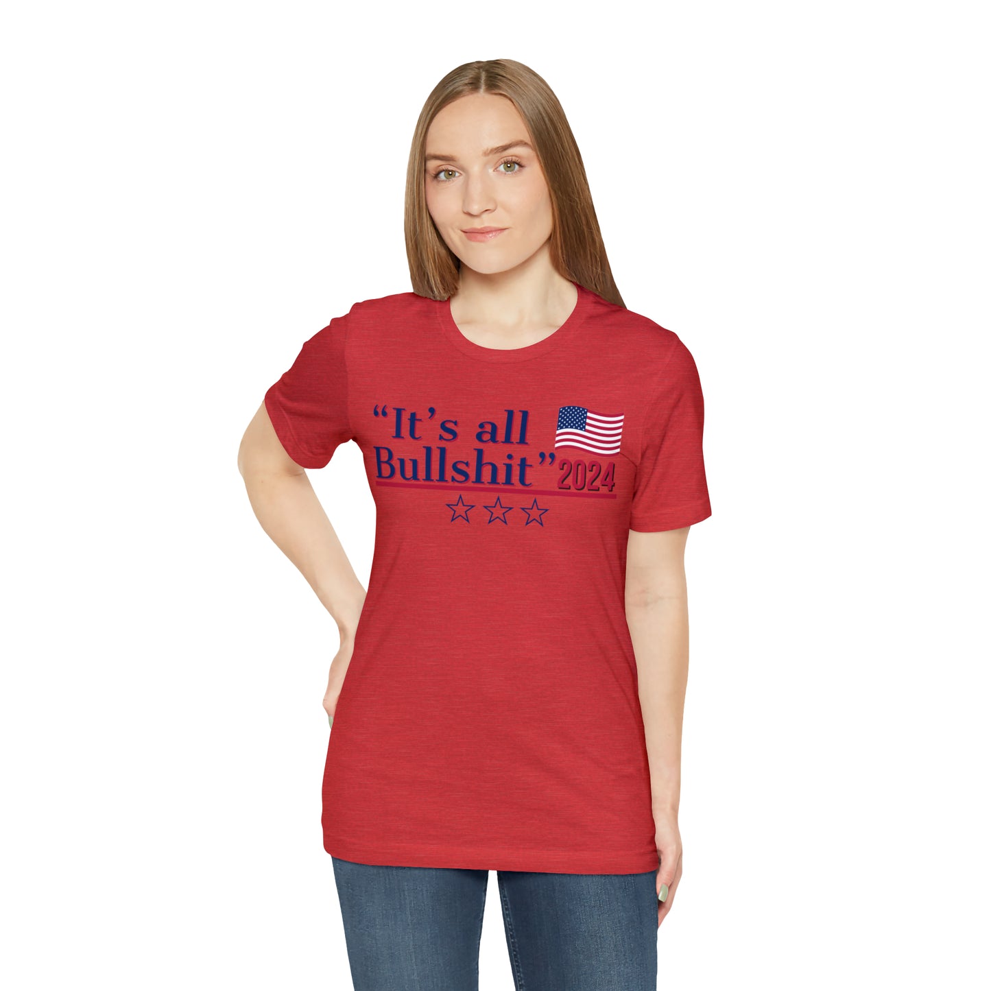 It’s All BS Presidential Pun Unisex Jersey Short Sleeve Tee