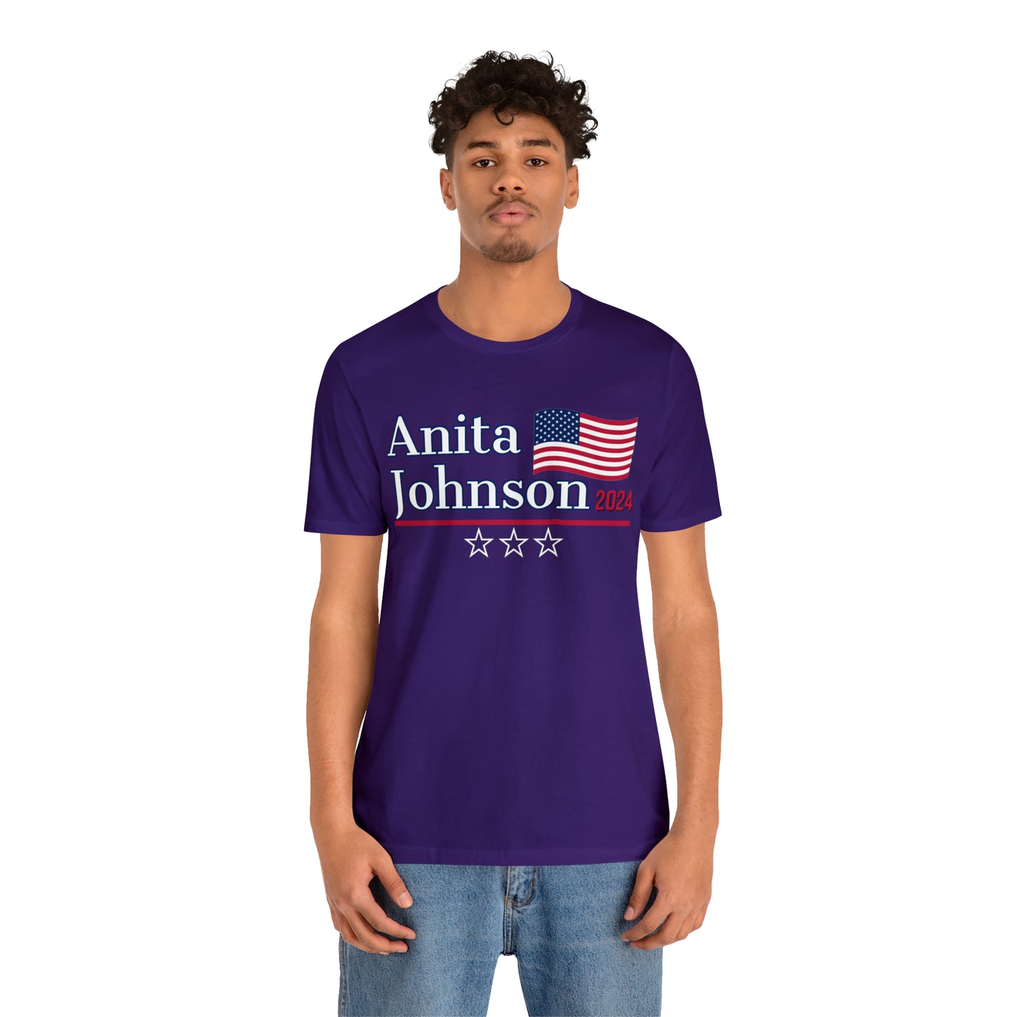 Anita Johnson Presidential Pun Unisex Jersey Short Sleeve Tee